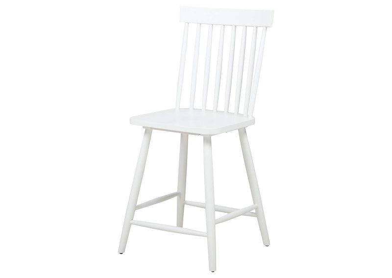 122509WHT Andrews Windsor Counter Height Dining Side Chair White (Set of 2)