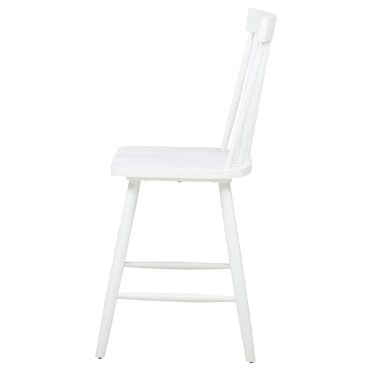 122509WHT Andrews Windsor Counter Height Dining Side Chair White (Set of 2)