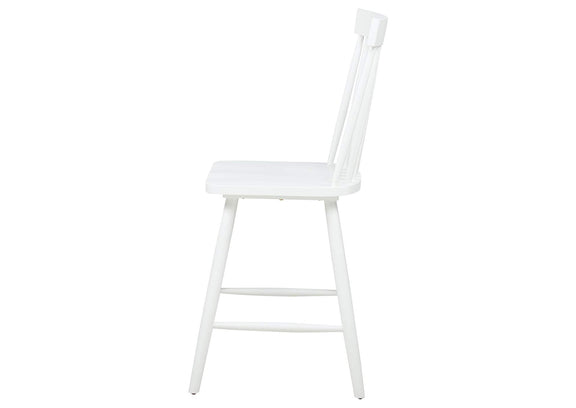122509WHT Andrews Windsor Counter Height Dining Side Chair White (Set of 2)