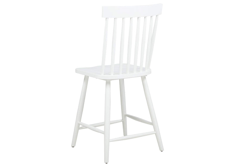 122509WHT Andrews Windsor Counter Height Dining Side Chair White (Set of 2)