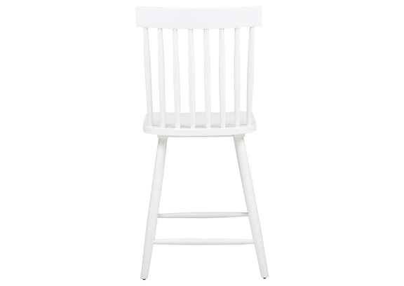 122509WHT Andrews Windsor Counter Height Dining Side Chair White (Set of 2)
