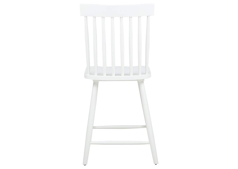 122509WHT Andrews Windsor Counter Height Dining Side Chair White (Set of 2)