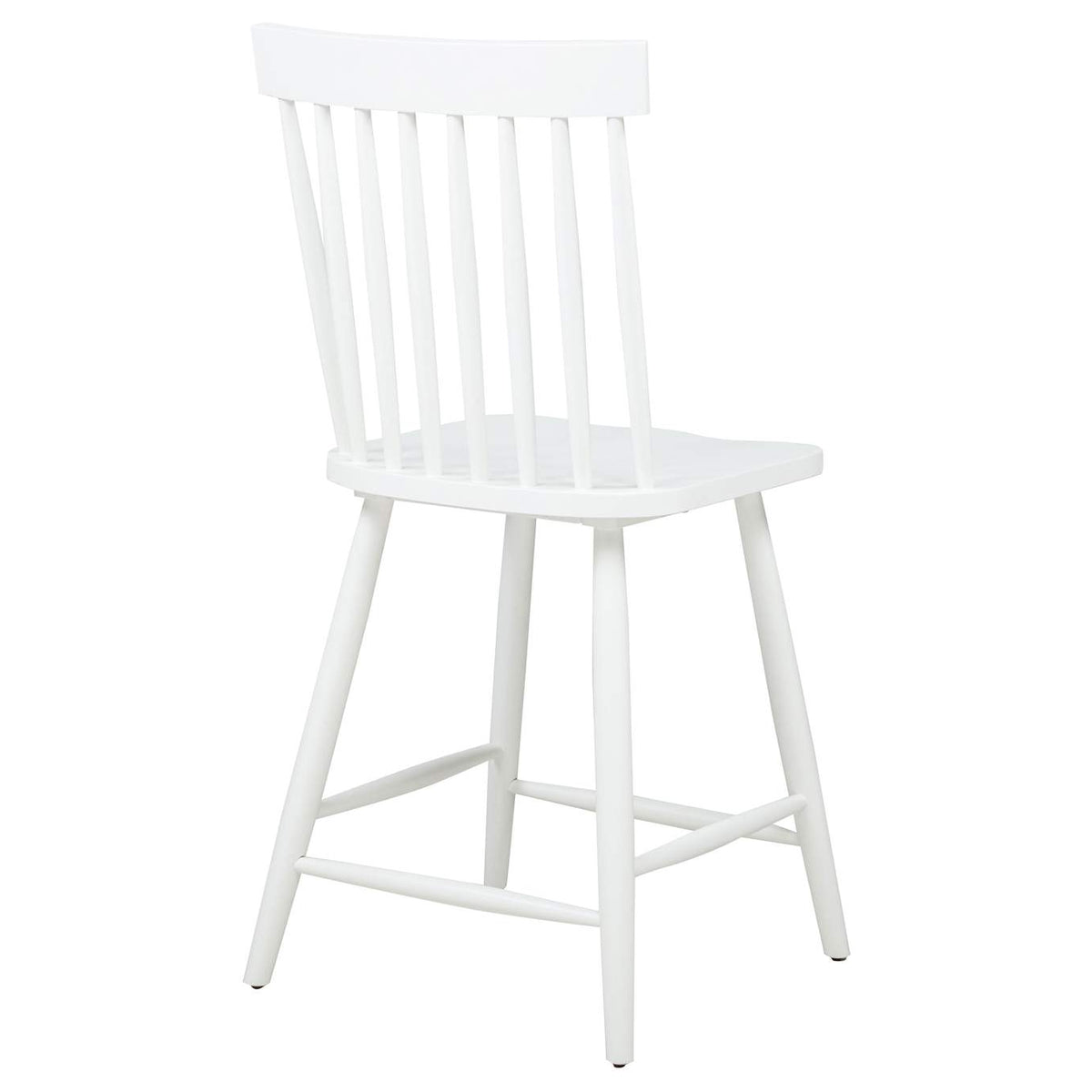 122509WHT Andrews Windsor Counter Height Dining Side Chair White (Set of 2)
