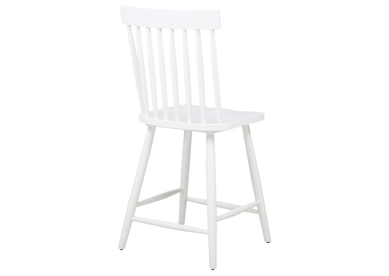 122509WHT Andrews Windsor Counter Height Dining Side Chair White (Set of 2)