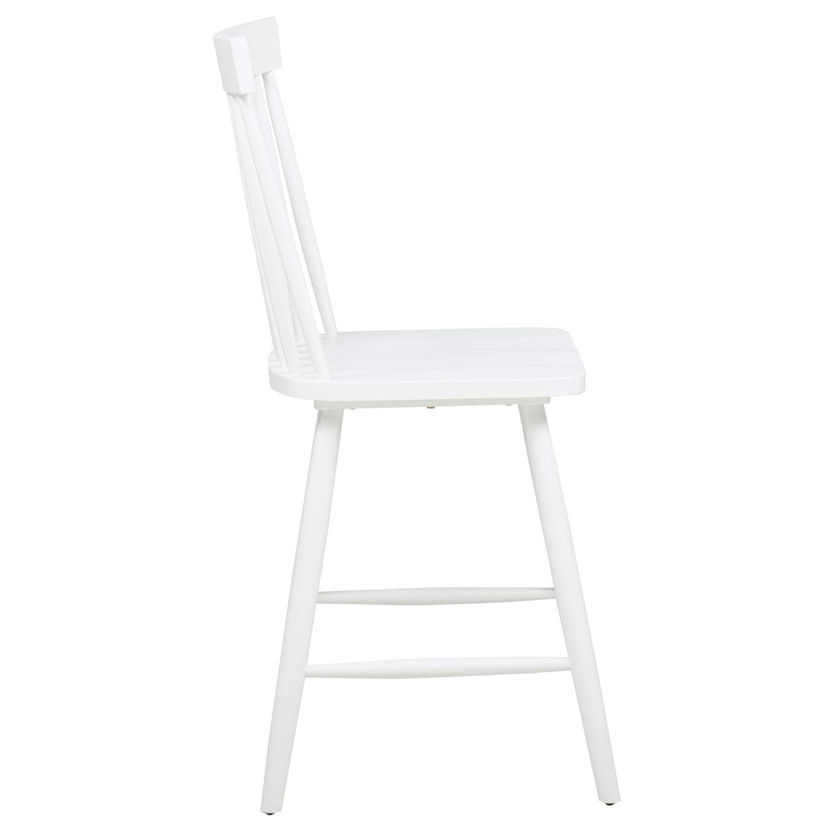122509WHT Andrews Windsor Counter Height Dining Side Chair White (Set of 2)