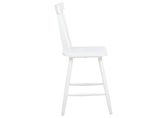 122509WHT Andrews Windsor Counter Height Dining Side Chair White (Set of 2)