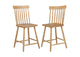 122509 Andrews Windsor Counter Height Dining Side Chair Light Ash (Set of 2)