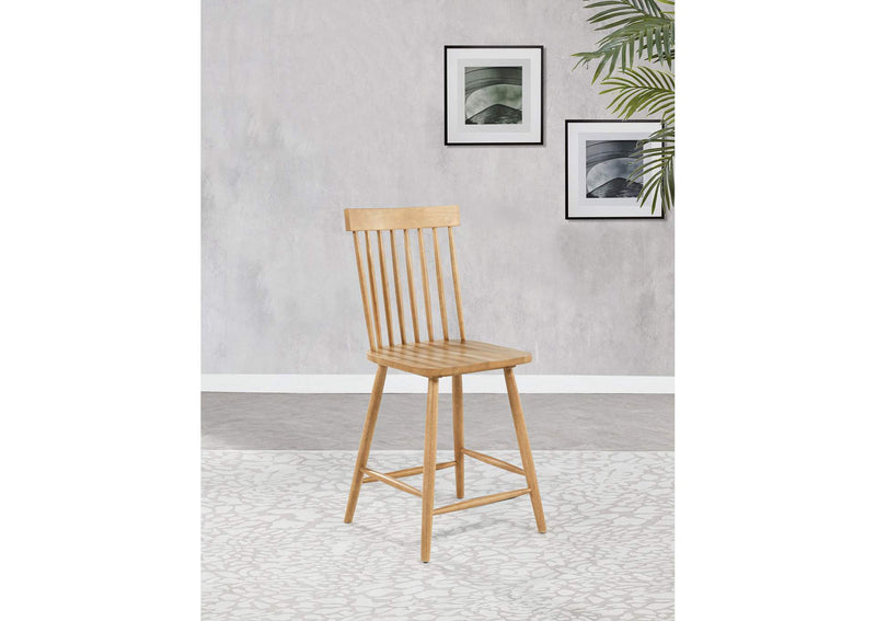 122509 Andrews Windsor Counter Height Dining Side Chair Light Ash (Set of 2)
