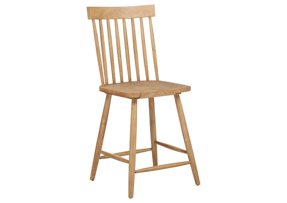 122509 Andrews Windsor Counter Height Dining Side Chair Light Ash (Set of 2)