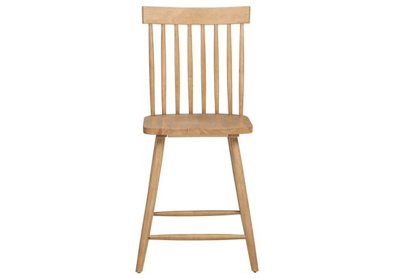 122509 Andrews Windsor Counter Height Dining Side Chair Light Ash (Set of 2)