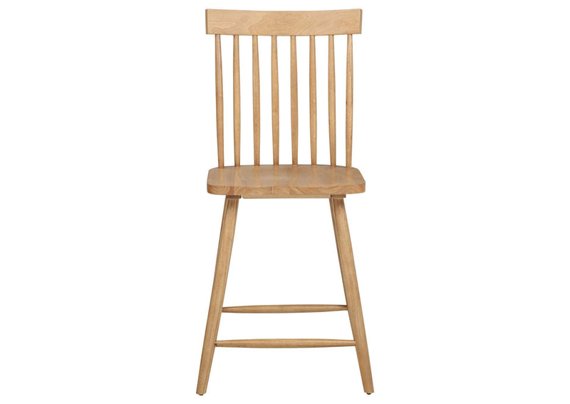 122509 Andrews Windsor Counter Height Dining Side Chair Light Ash (Set of 2)