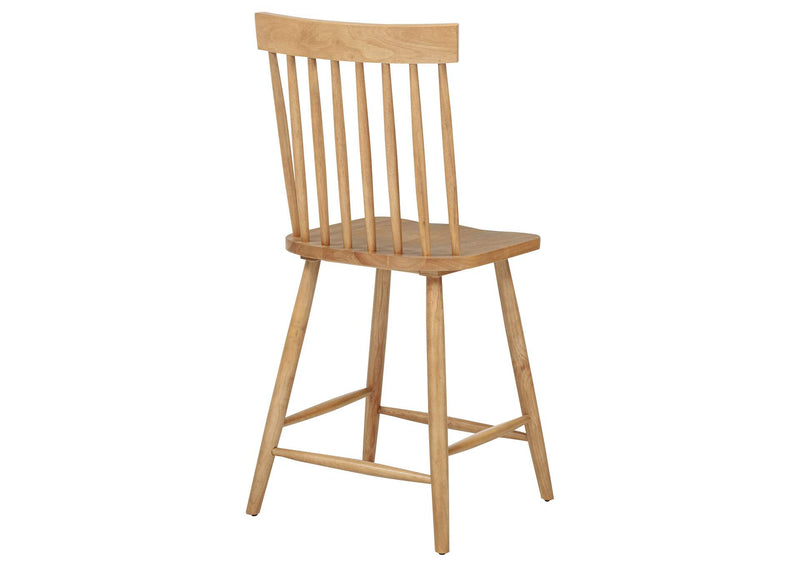 122509 Andrews Windsor Counter Height Dining Side Chair Light Ash (Set of 2)