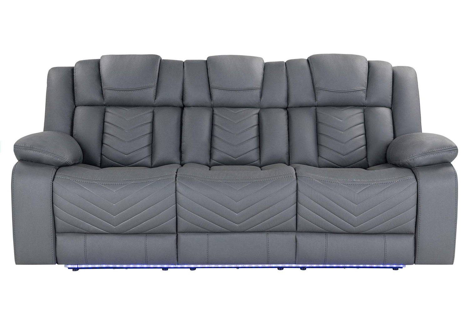 U7068-GREY_10-PRS_W_DDT+WC+LED U7068 GREY 10 POWER RECLINING SOFA WITH DDT, WC AND LED