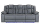 U7068-GREY_10-PRS_W_DDT+WC+LED U7068 GREY 10 POWER RECLINING SOFA WITH DDT, WC AND LED