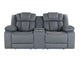 U7069-GREY_10-PCRLS_W_LED_+_IS U7069 GREY 10 POWER CON REC LOVESEAT WITH LED AND IMMERSIVE SOUND