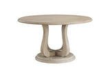 123120 Trofello Round 60-inch Pedestal Dining Table White Washed