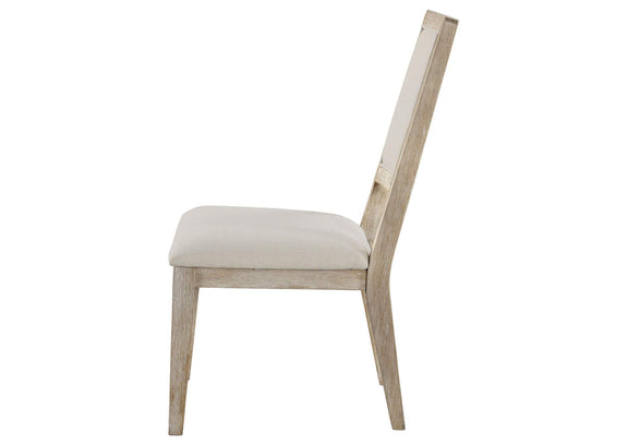 123122 Trofello Cushioned Dining Side Chair White Washed (Set of 2)
