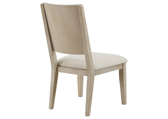 123122 Trofello Cushioned Dining Side Chair White Washed (Set of 2)