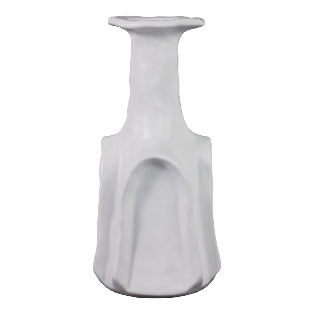 13" Fredonia Vase - White