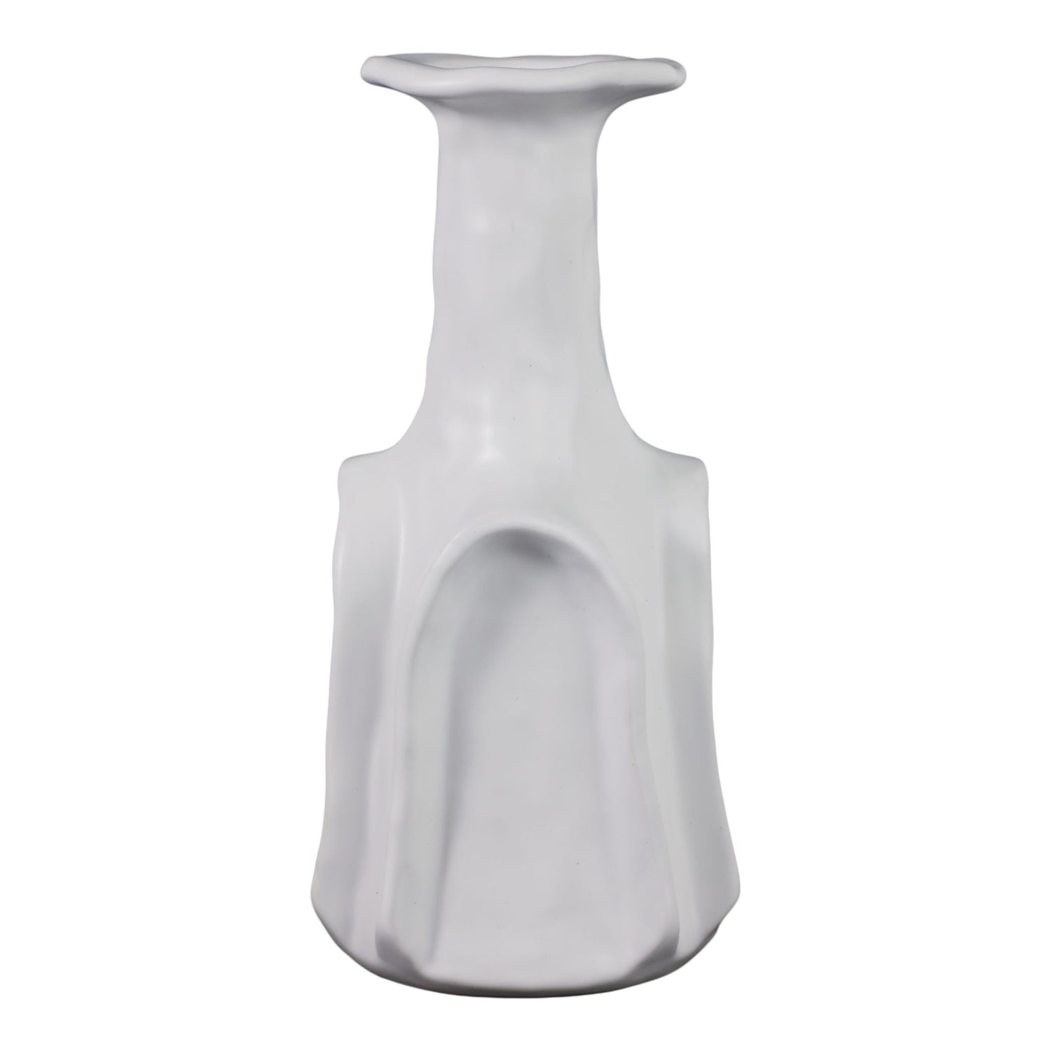 13" Fredonia Vase - White