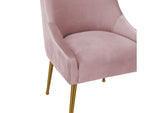 TOV-D68313 Beatrix Pleated Mauve Velvet Side Chair