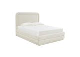 TOV-B44211 Briella Cream Velvet Queen Bed