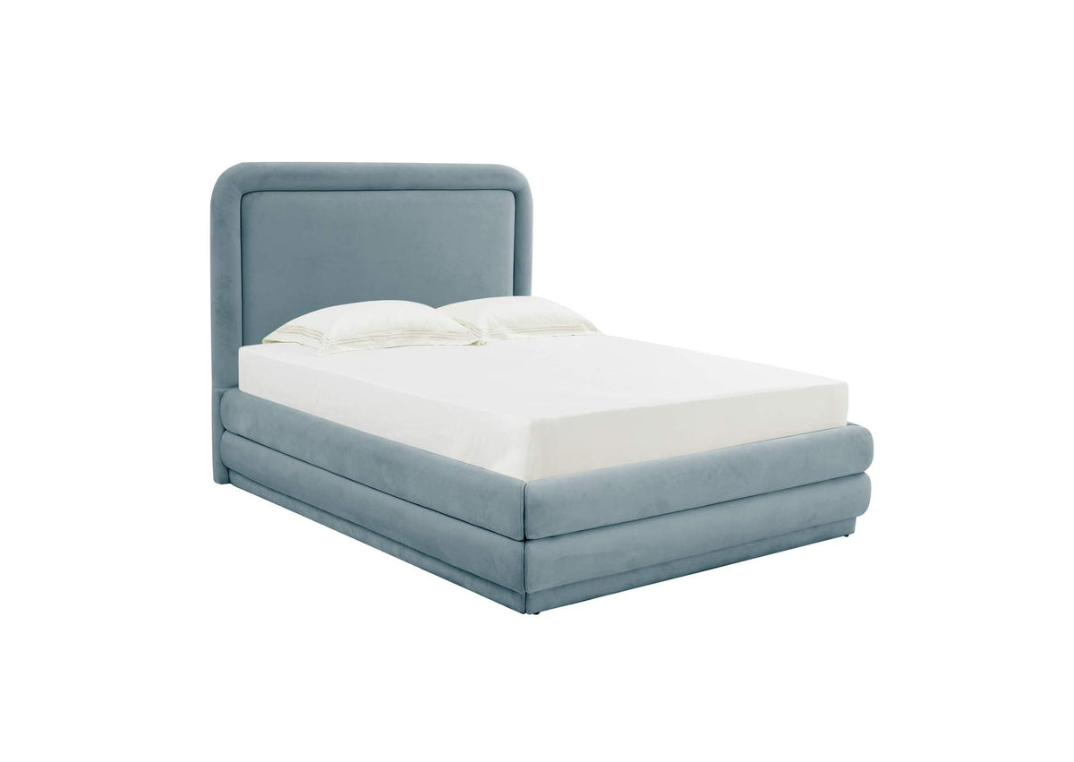 TOV-B44212 Briella Bluestone Velvet King Bed