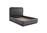 TOV-B44215 Briella Dark Grey Velvet Queen Bed