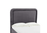 TOV-B44218 Briella Dark Grey Velvet Full Bed