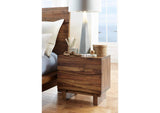 8C7981 Ocean Two Drawer Solid Wood Nightstand In Natural Sengon