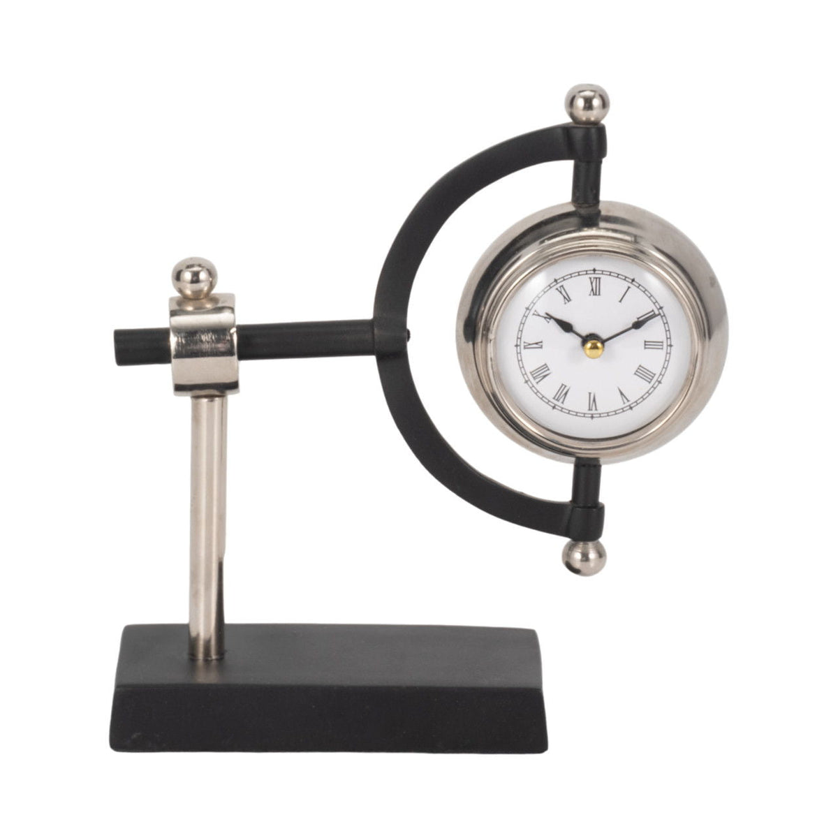 7" Tia Desk Clock - Silver