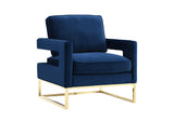 TOV-A91 Avery Navy Velvet Chair