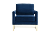 TOV-A91 Avery Navy Velvet Chair