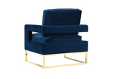 TOV-A91 Avery Navy Velvet Chair