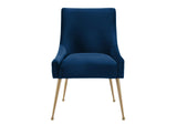 TOV-D48 Beatrix Navy Velvet Side Chair