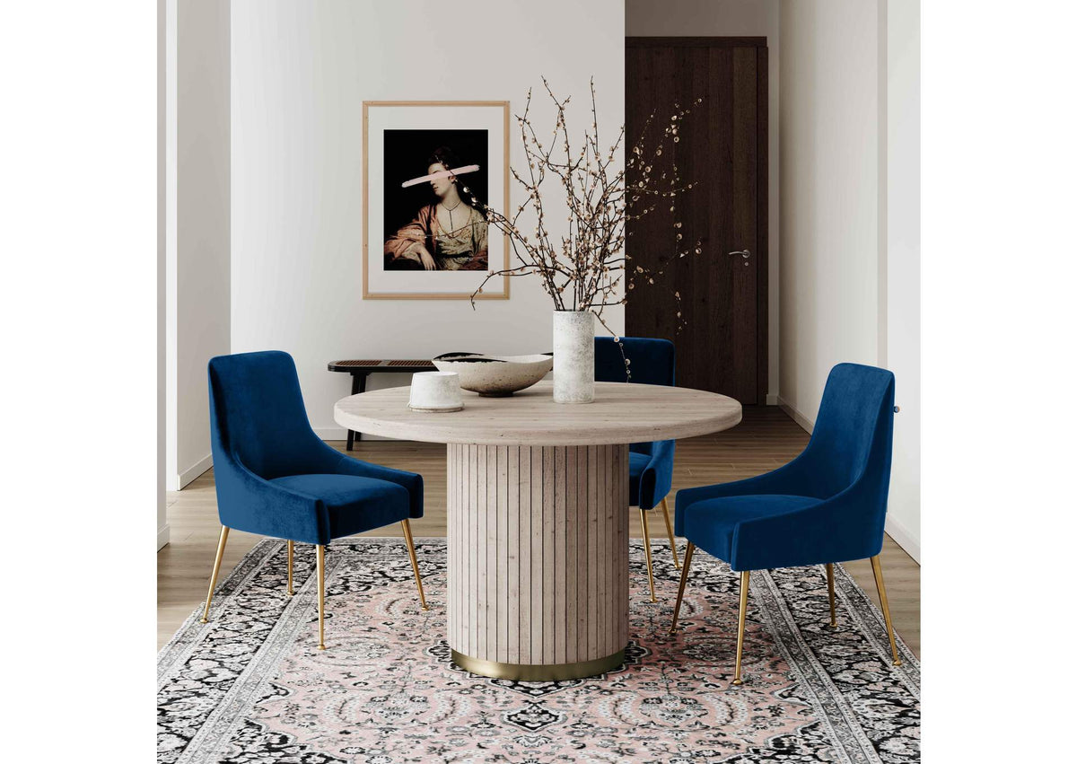 TOV-D48 Beatrix Navy Velvet Side Chair