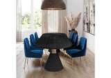 TOV-D48 Beatrix Navy Velvet Side Chair