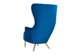 TOV-A2045-N Julia Navy Wingback Chair