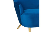 TOV-A2045-N Julia Navy Wingback Chair
