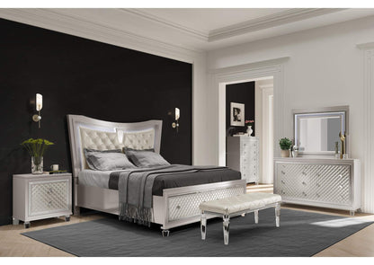 PARIS_-KBG PARIS CHAMPAGNE KING BED GROUP WITH LED