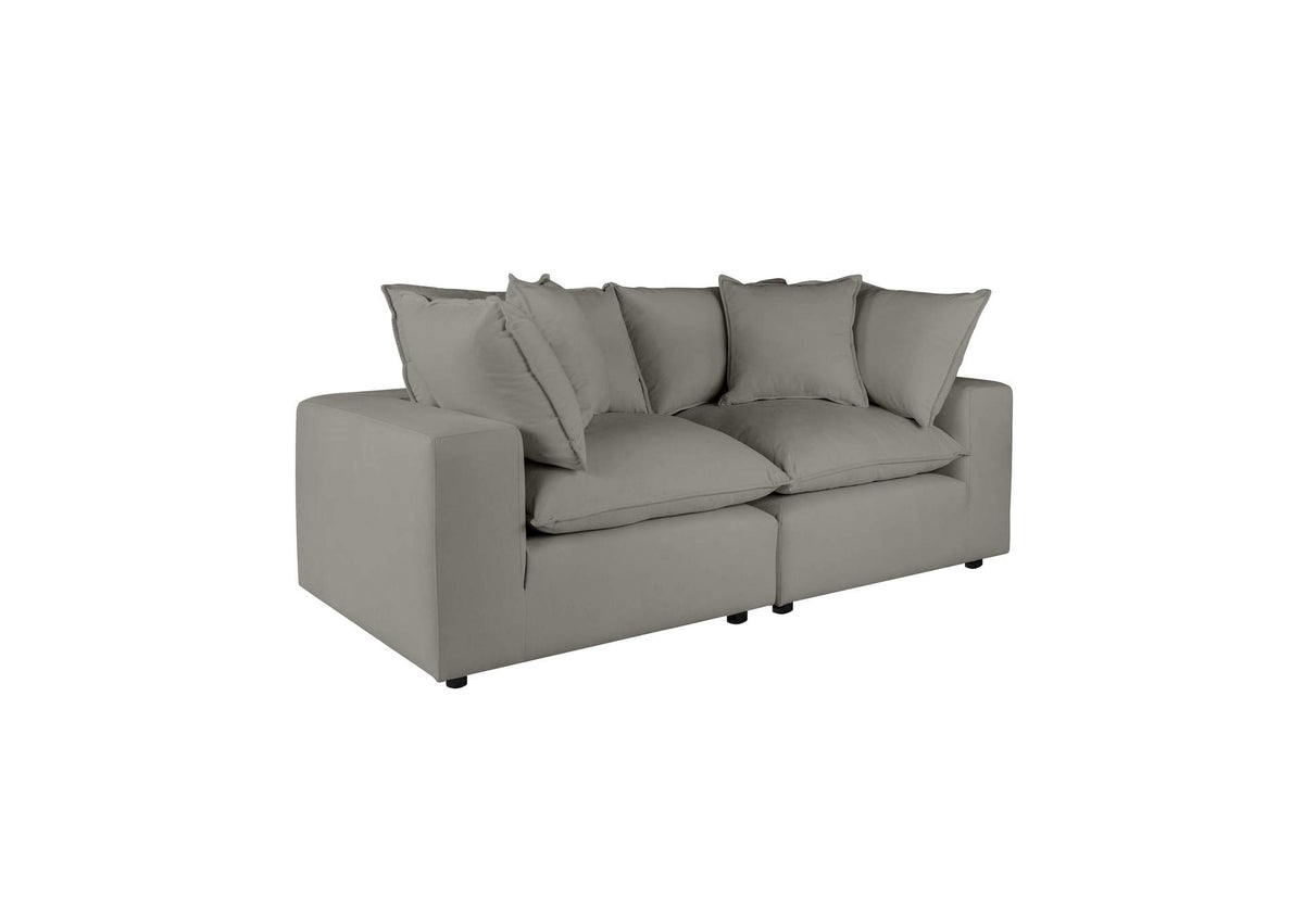 REN-L0090-LS Cali Slate Performance Fabric Modular Loveseat