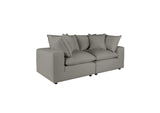 REN-L0090-LS Cali Slate Performance Fabric Modular Loveseat
