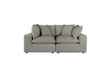 REN-L0090-LS Cali Slate Performance Fabric Modular Loveseat