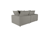 REN-L0090-LS Cali Slate Performance Fabric Modular Loveseat