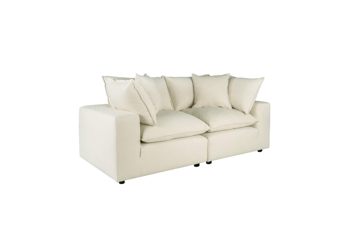 REN-L0094-LS Cali Natural Performance Fabric Modular Loveseat