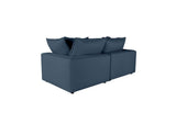 REN-L0096-LS Cali Navy Performance Fabric Modular Loveseat