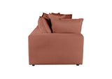 REN-L0098-LS Cali Rust Performance Fabric Modular Loveseat