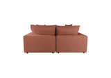 REN-L0098-LS Cali Rust Performance Fabric Modular Loveseat