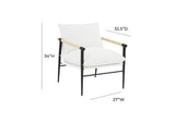 REN-L00190 Cali Pearl Performance Fabric Accent Chair