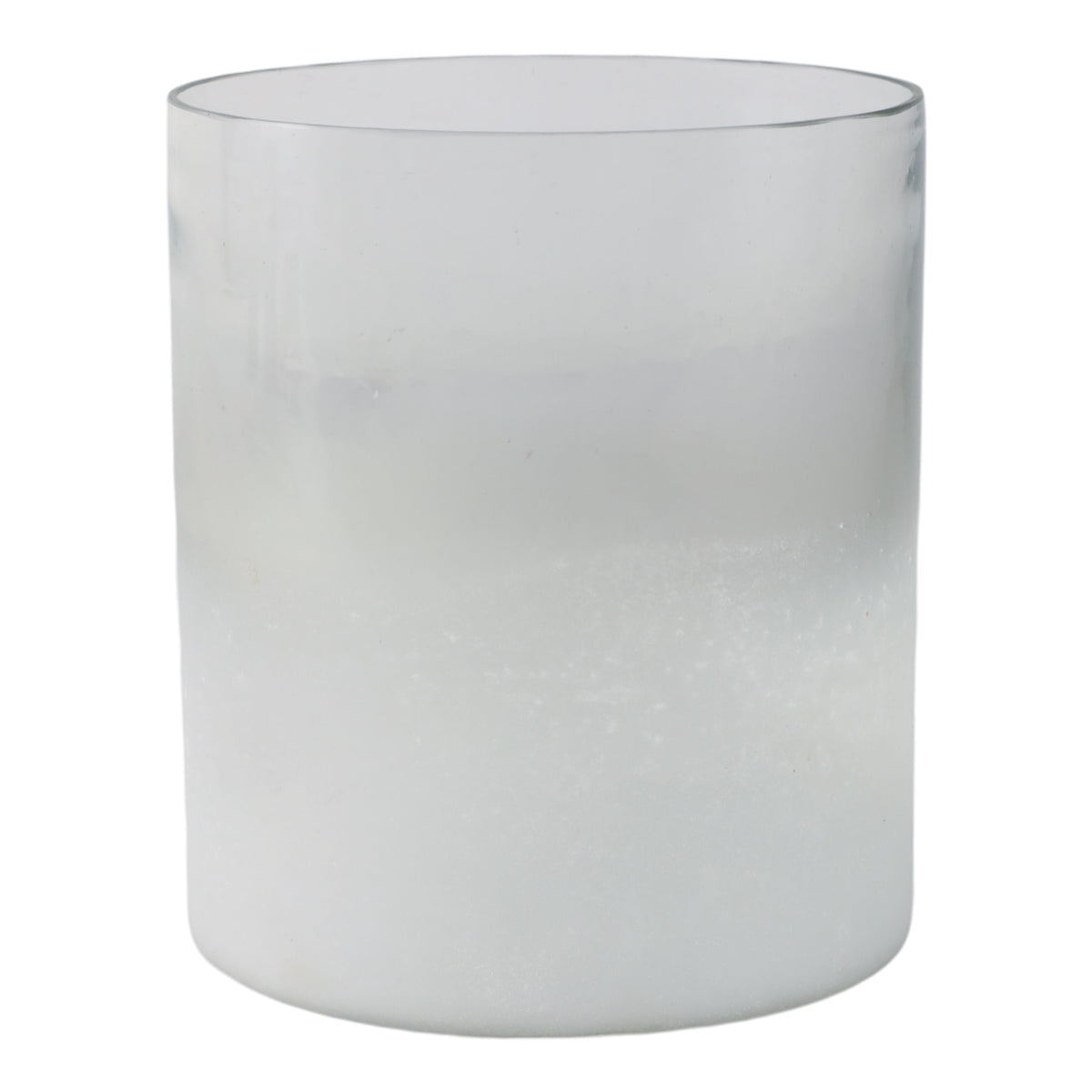 6" Frosted Bottom Hurricane - Clear